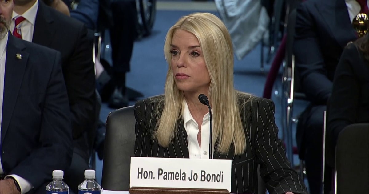 Pam Bondi pledges her focus as attorney general will be keeping Americans safe