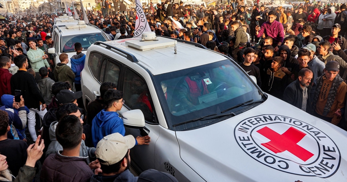 Hamas releases three hostages in Gaza ceasefire