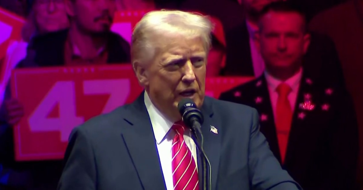President-elect Trump holds victory rally ahead of inauguration