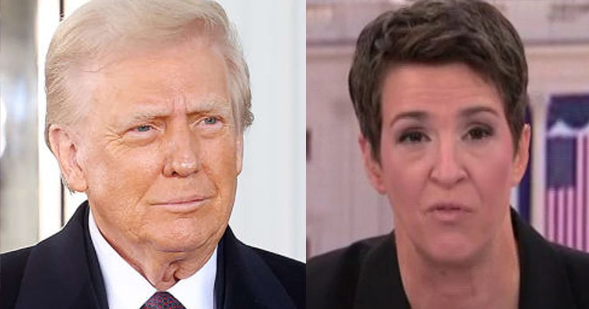 See Rachel Maddow kick off coverage of Trump’s 'very unusual' inauguration