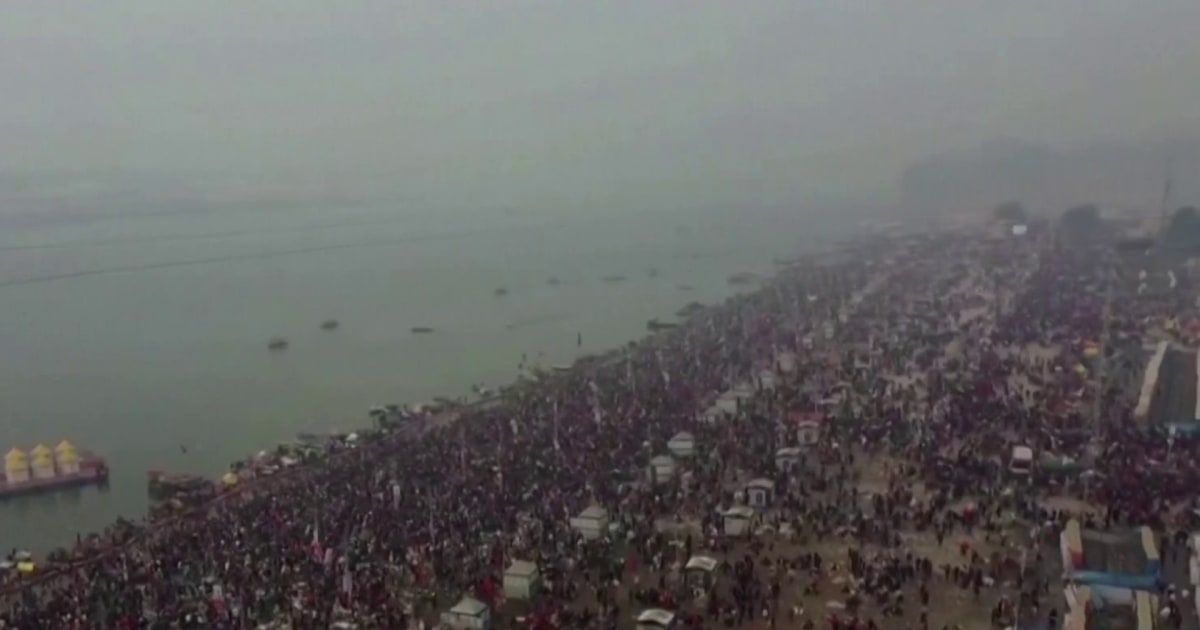 Dozens killed in crowd crush at world’s largest religious festival in India