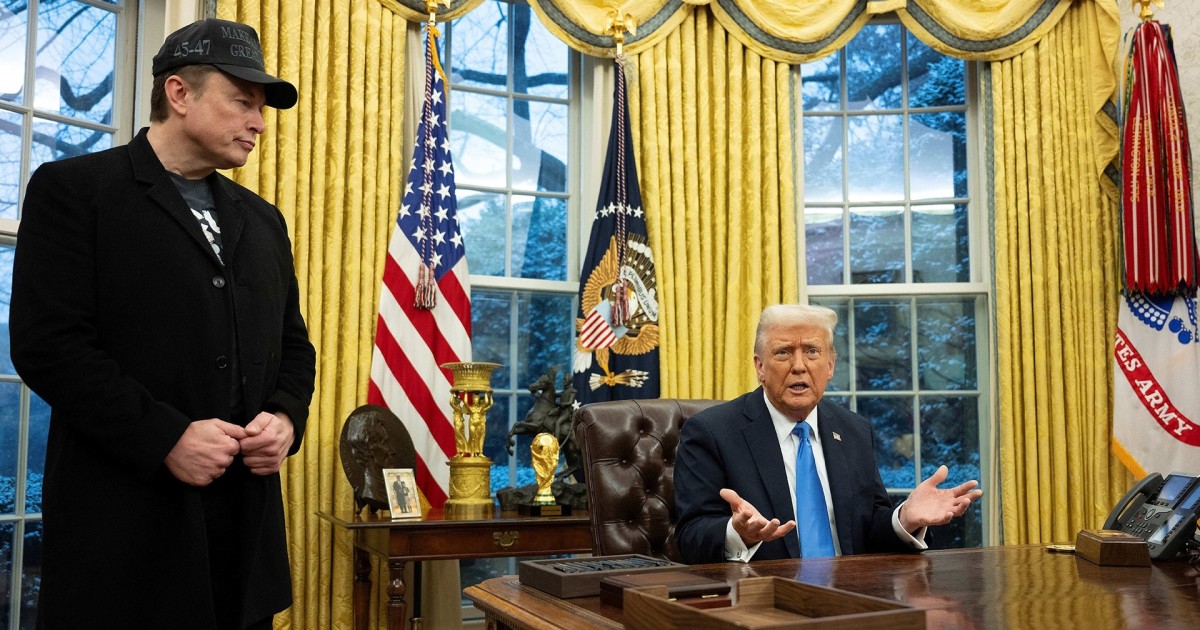 Trump and Musk take questions from reporters in Oval Office