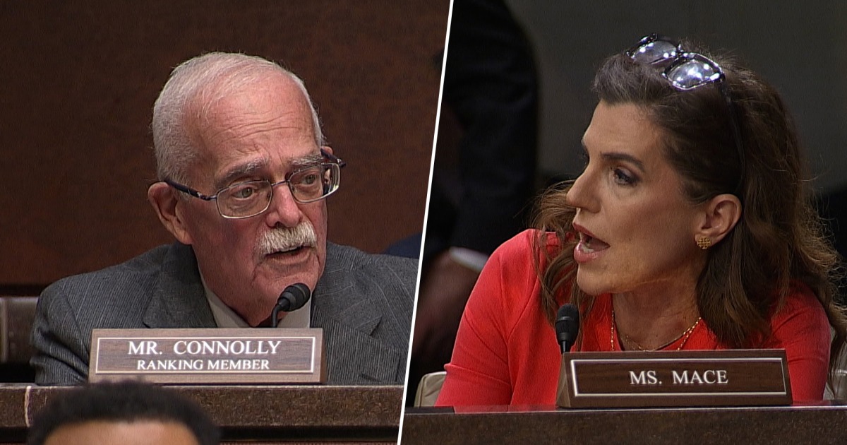 Rep. Connolly calls out Rep. Mace for using derogatory term for transgender people