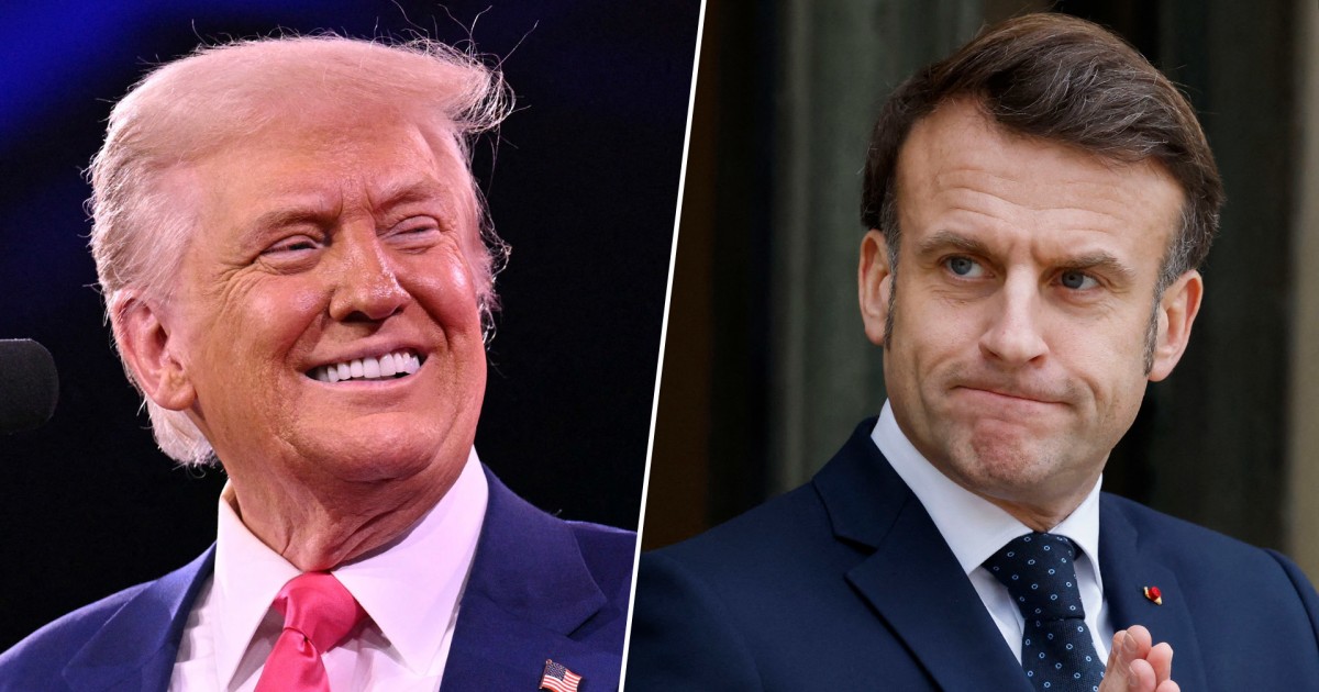 Trump holds press conference with French President Macron