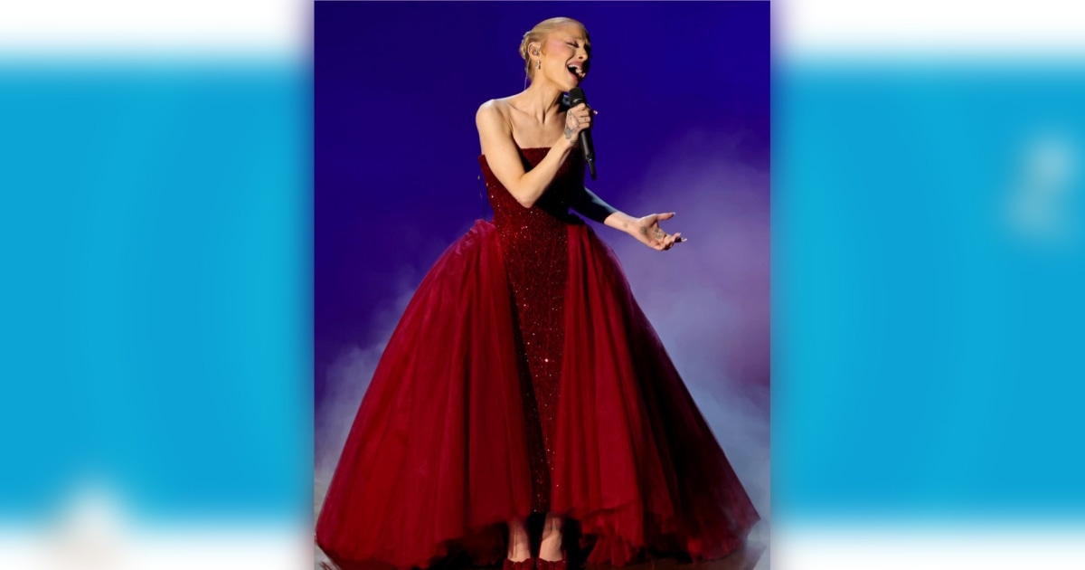 ariana grande red slipper dress How cute is @arianagrande's @schiaparelli with a ruby on the back #stylenewsbysandraiskander #stylenews #oscars #arianagrande #schiaparelli Ariana Grande in custom Schiaparelli