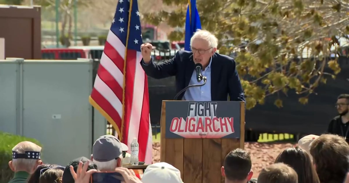 Sanders, Ocasio-Cortez hold 'Fight the Oligarchy' rally in Las Vegas