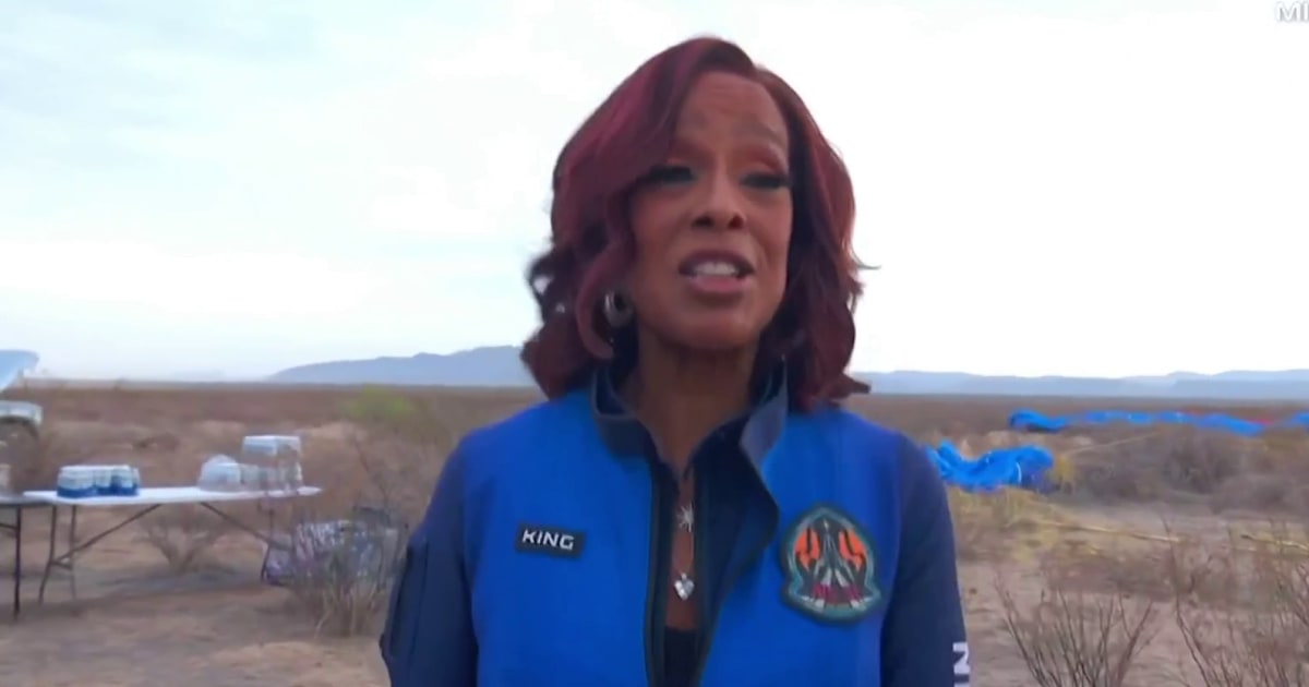 Gayle King says she’s not afraid to get her ears pierced after space flight