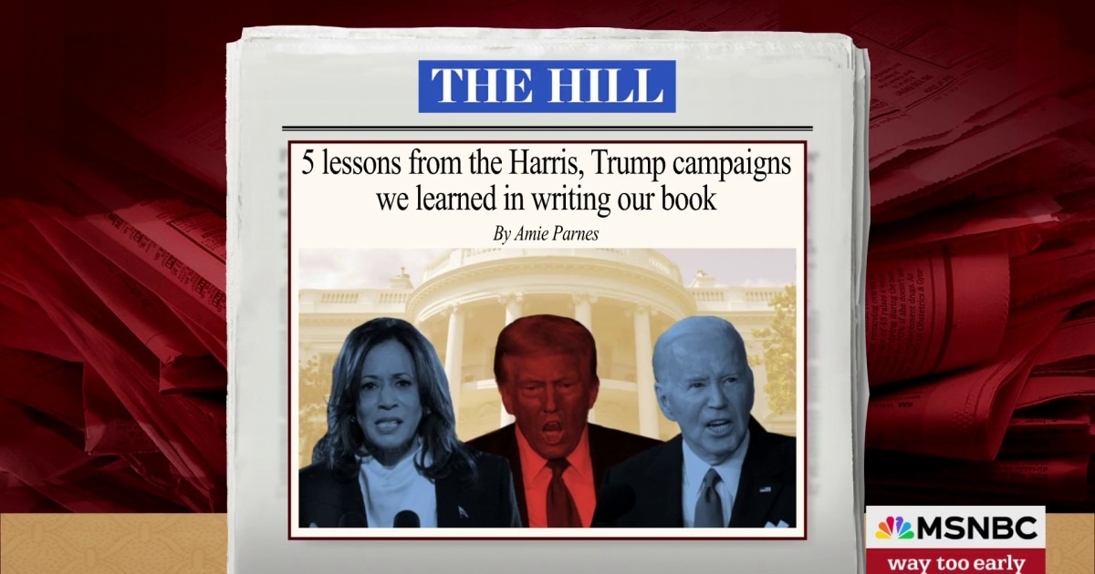 Five lessons from the Harris, Trump campaigns 'Fight' writers learned in writing their book