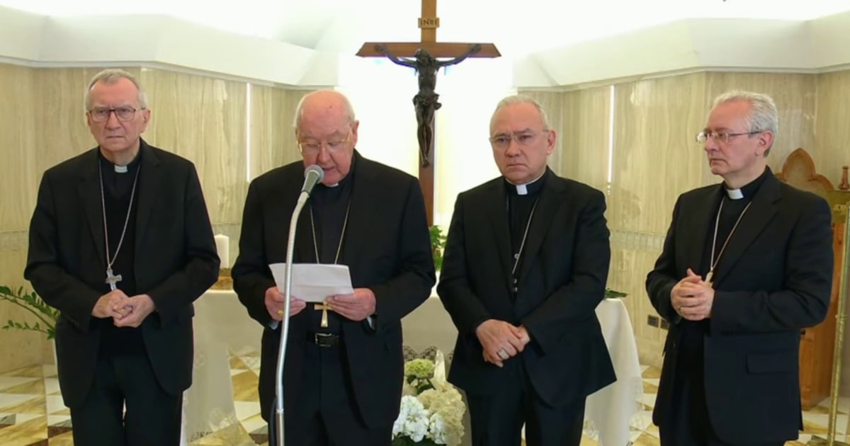 Vatican officials announce death of Pope Francis