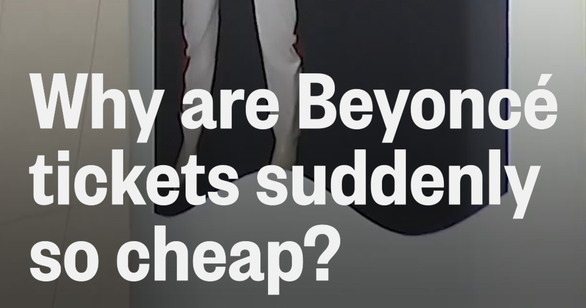 Why are Beyoncé tickets suddenly so cheap?