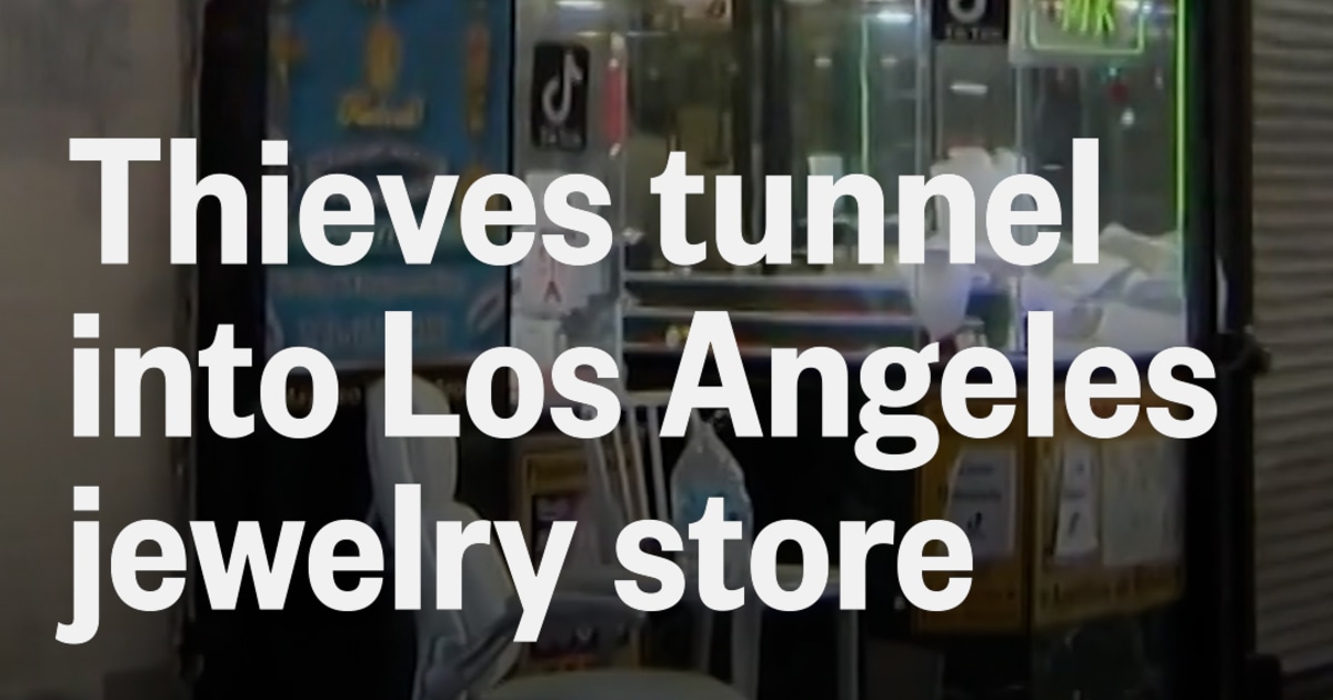 Thieves tunnel into Los Angeles jewelry store