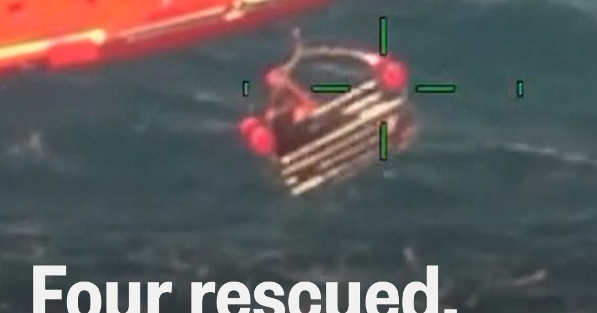 Four rescued after boat capsizes off Florida coast