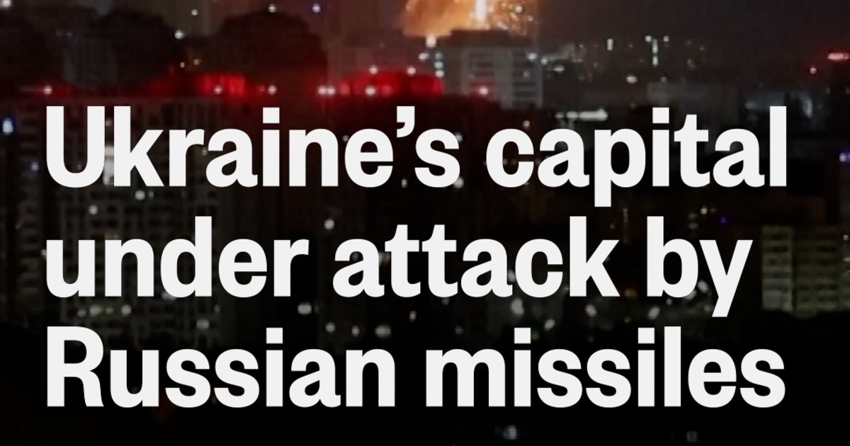 Ukraine's capital under attack by Russian missiles