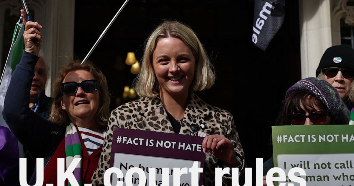 U.K. court rules against trans women