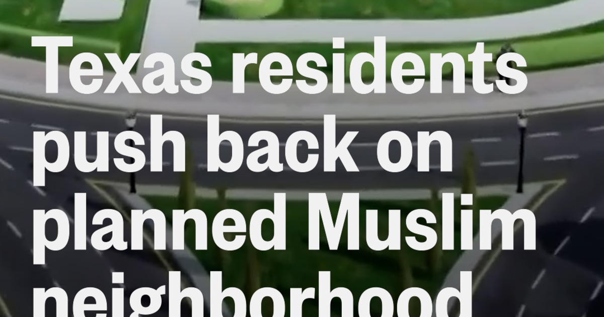 Debate begins over Muslim community plan