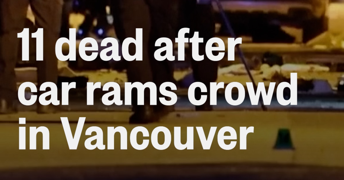 Car rams crowd in Vancouver, leaving 11 dead