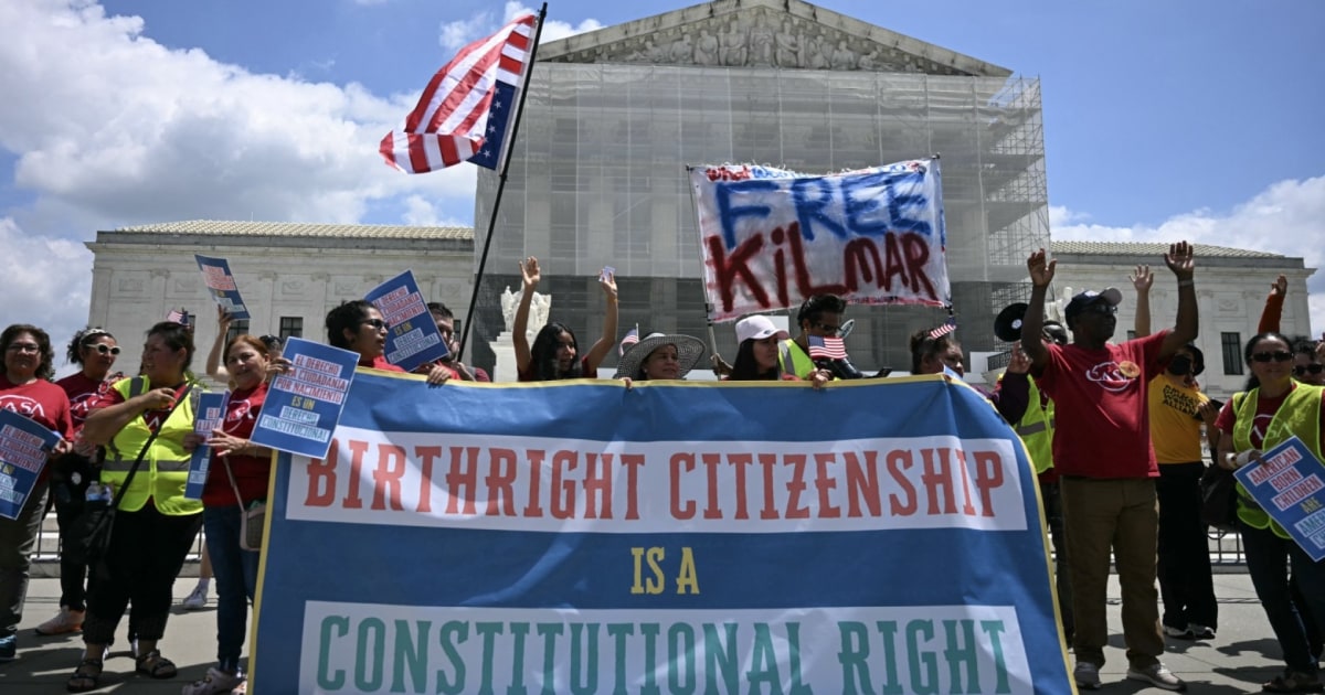 Supreme Court hears arguments over Trumps challenge to birthright citizenship