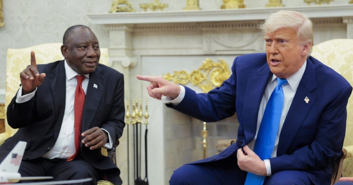 'White genocide': Trump makes false claims while meting with South Africa's president