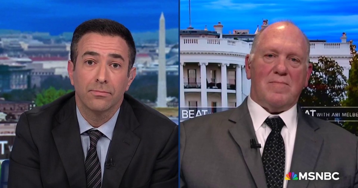 Live! Trump Border Czar tells MSNBC that ICE will follow court orders, as SCOTUS blocks ‘war powers’