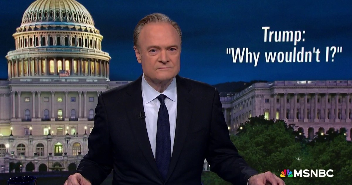 Lawrence: Trump is too stupid to keep his story straight on Qatar's gift of a $400M plane