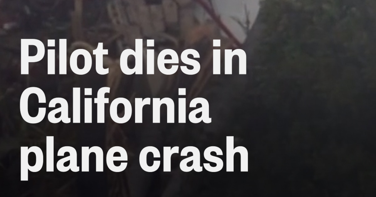 Pilot dies in small plane crash in California