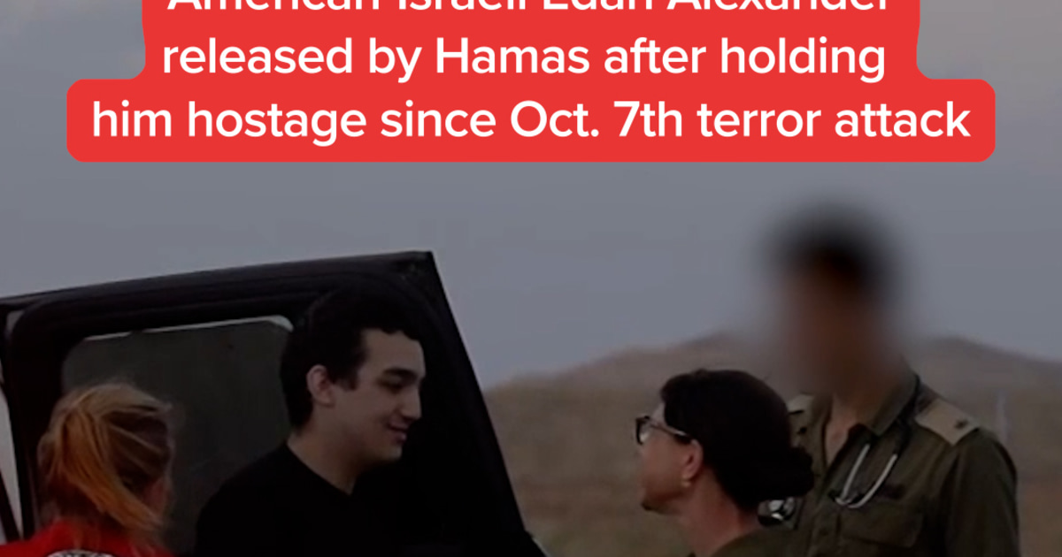 WATCH: American-Israeli Edan Alexander released by Hamas after holding him hostage since Oct. 7th terror attack