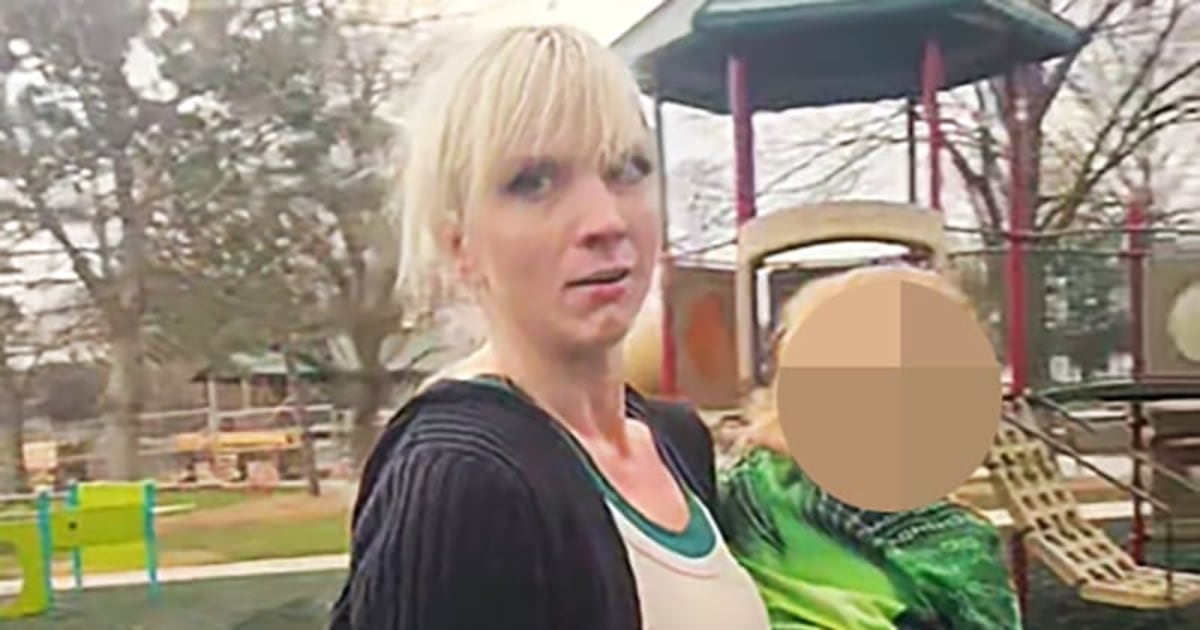 shows woman using racist slur