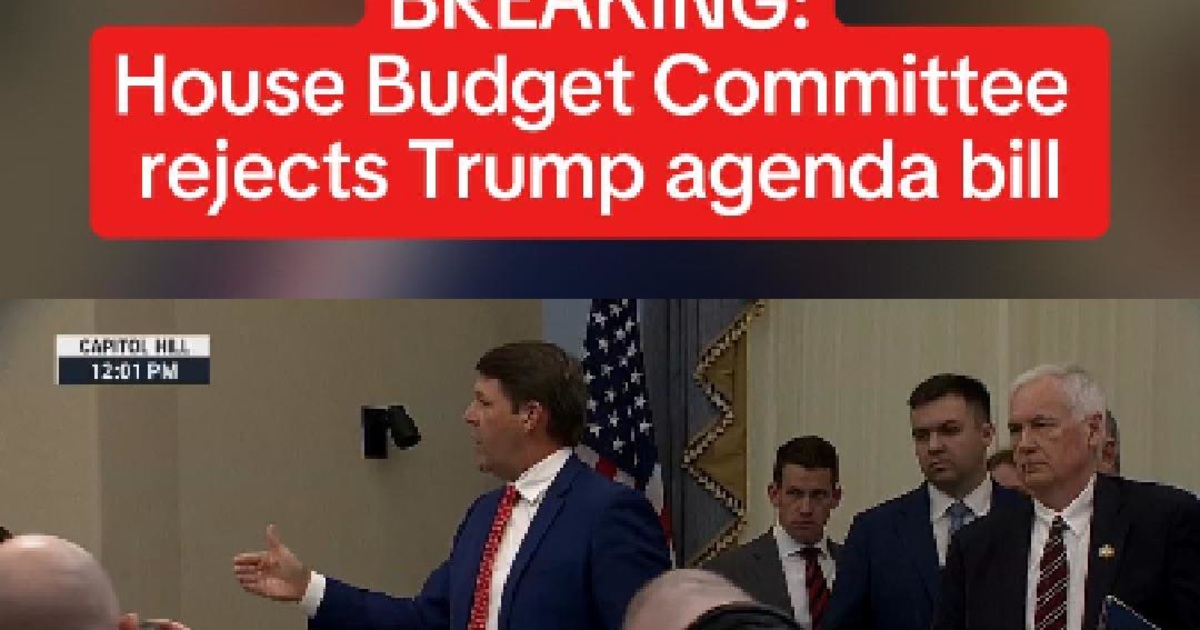 House Budget Committee rejects Trump agenda bill
