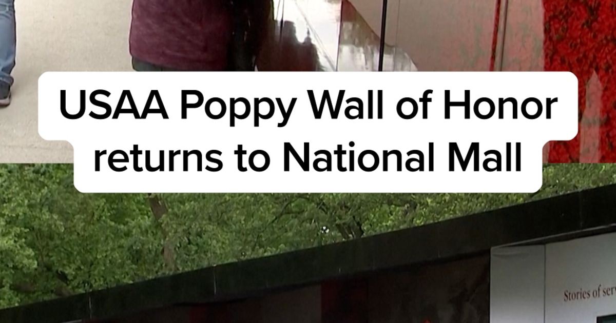 USAA Poppy Wall of Honor returns to National Mall