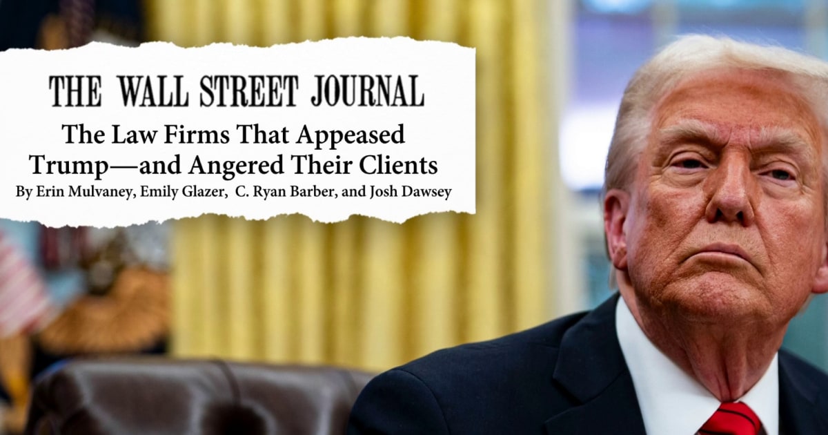 Law firms that made deal with Trump, see major clients abandon them for firms that stood up to him