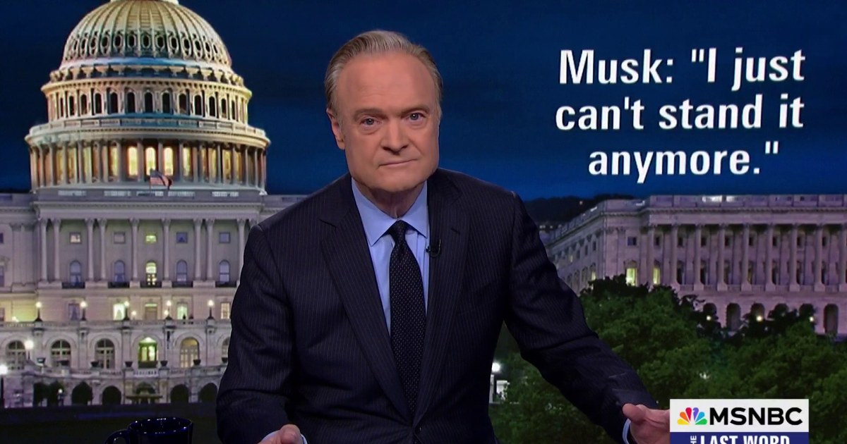 Lawrence: And on day 134, Musk turned against Trump