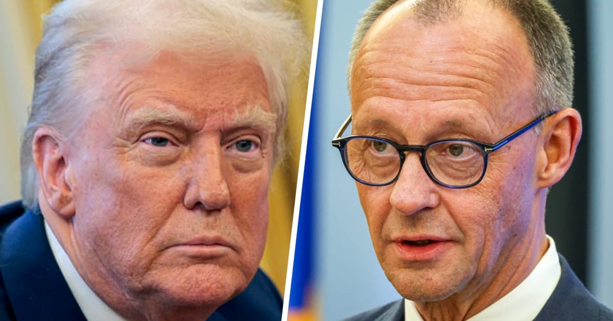 German chancellor arrives at White House for meeting with Trump