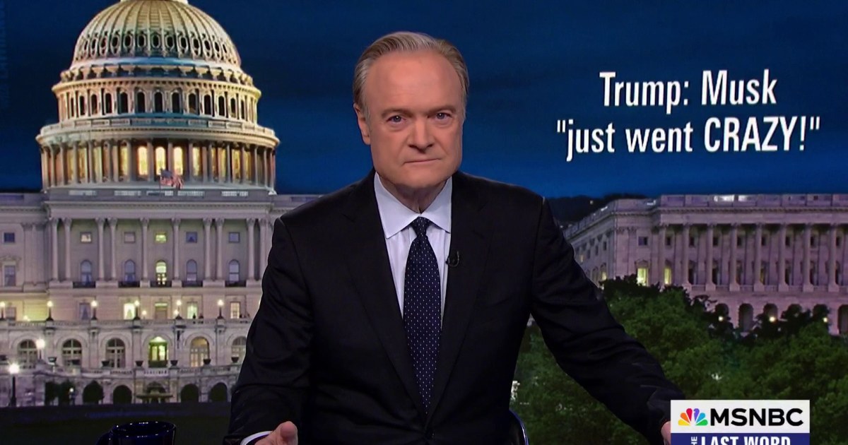 Lawrence: Trump humiliated globally while Musk live-tweets Trump's Oval Office 'stupidity festival'