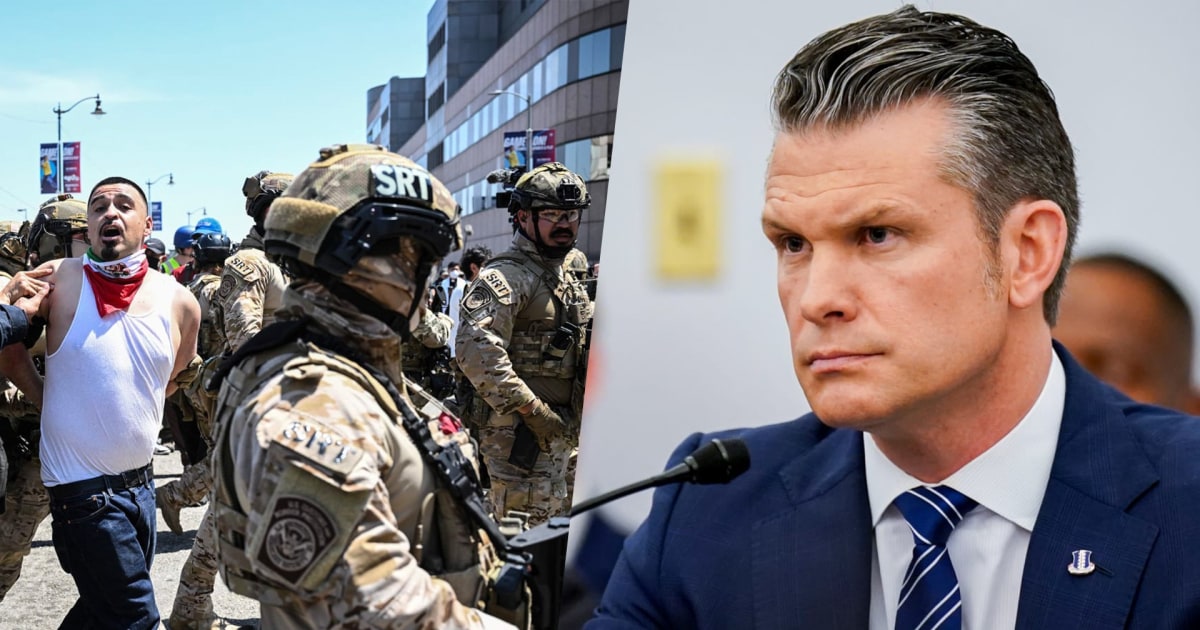 Sen. Tammy Baldwin: Pete Hegseth could not cite the legal authority Trump has to deploy Marines to L.A.