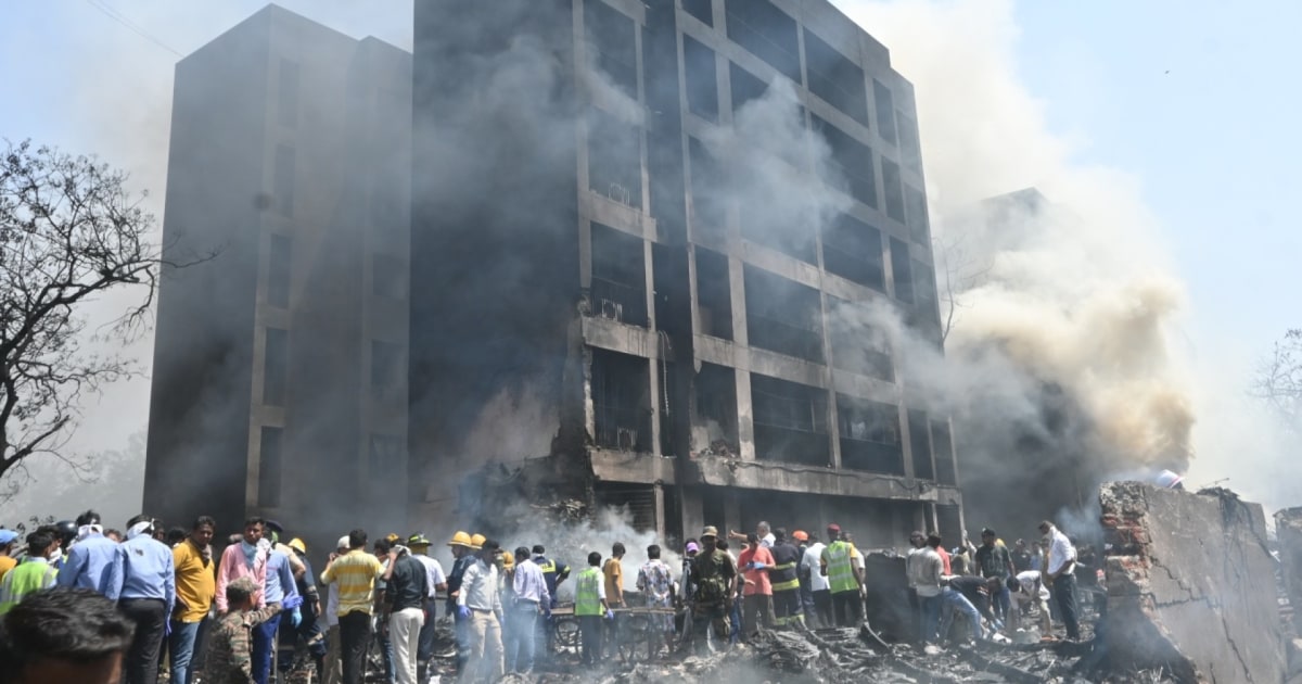 Plane crash with 242 people on board near Indian airport appears to leave no survivors