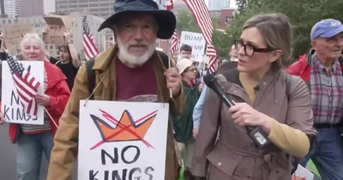 Octogenarian marches in Philadelphia's 'No Kings' protest