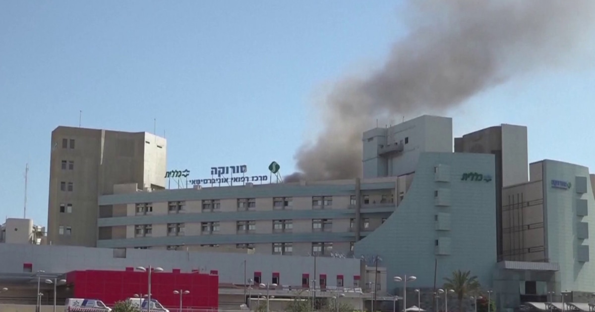 Israel reports 'direct hit' on hospital by Iranian missile