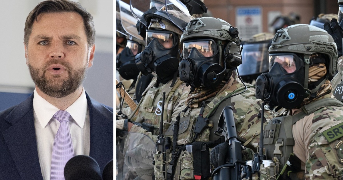 Vance gets the cause of fear in L.A. totally backward in trying to justify military presence