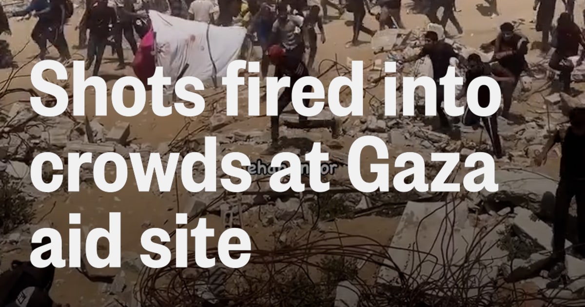 Dozens killed at Gaza aid site by gunfire