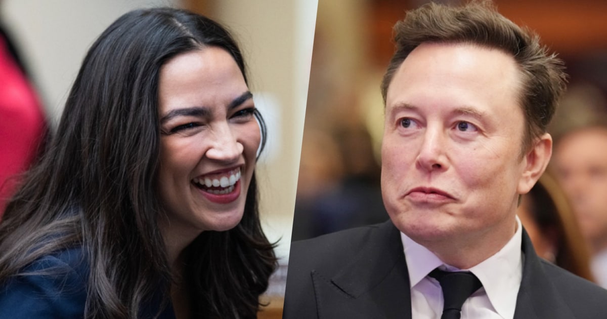 'The girls are fighting!': AOC reacts to Trump-Musk feud
