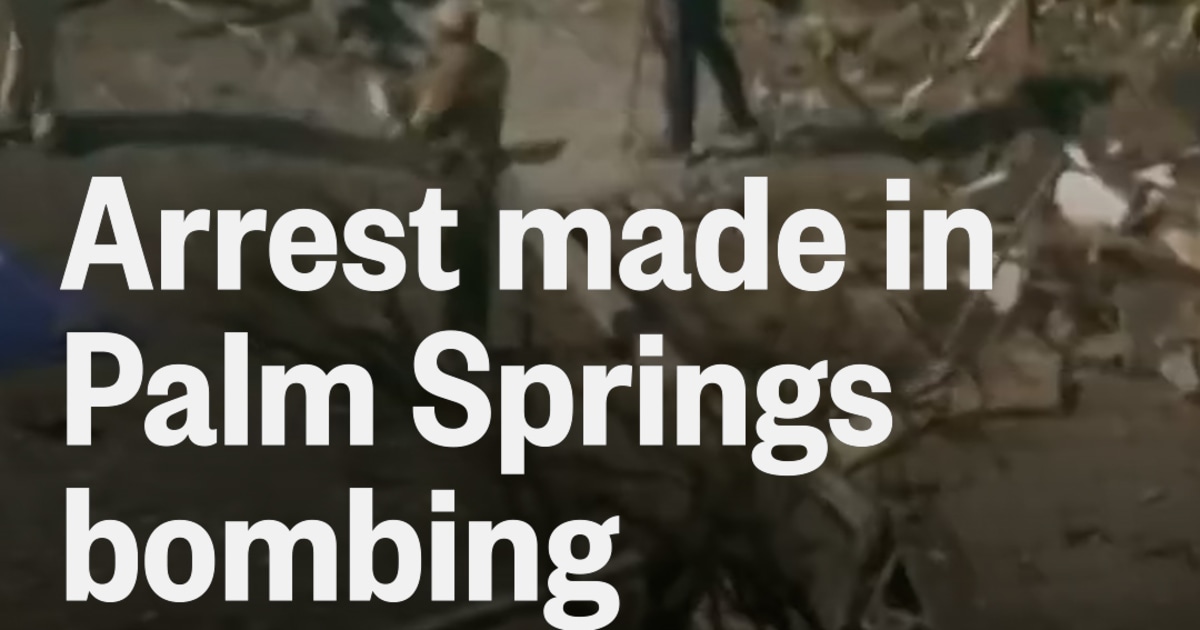 Washington Man Arrested in Palm Springs Fertility Clinic Bombing