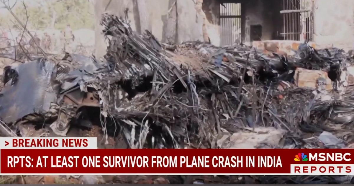 BREAKING: One survivor reported in India crash that kills more than 200