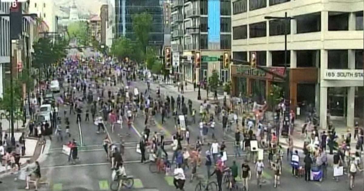 Crowd runs for cover after gunfire erupts at Utah ‘No Kings’ rally