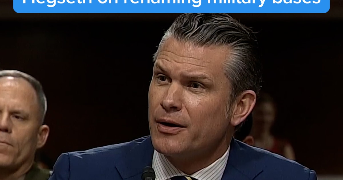 Sen. Kaine slams Defense Secy. Hegseth on renaming military bases