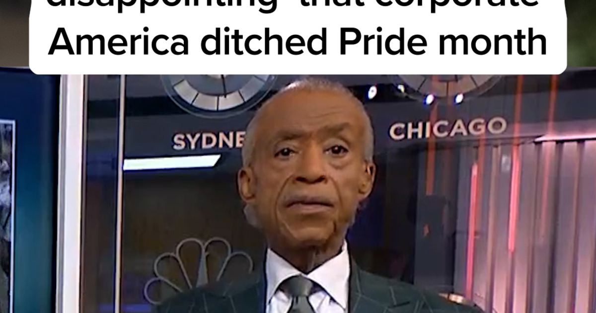 Rev. Sharpton: 'Deeply disappointing' that corporate America ditched Pride month