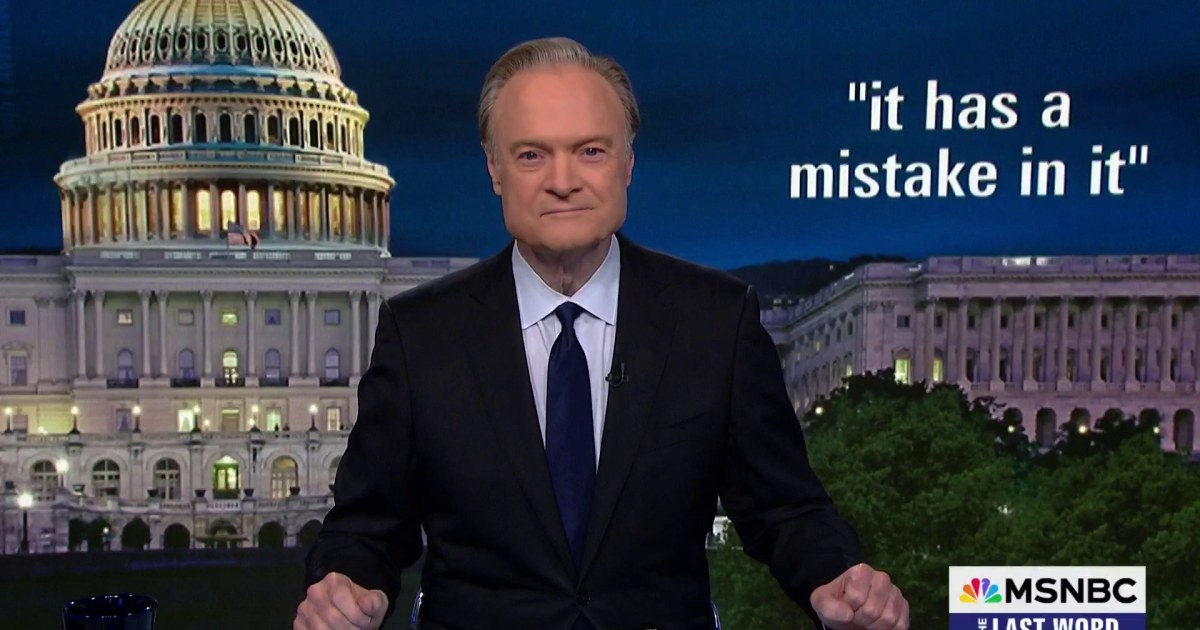 Lawrence: House Republican says we're not 'little b----es.’ Dem calls out GOP's Trump bill mistake.