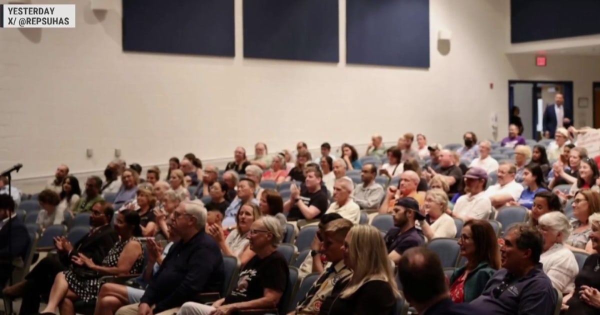 House Democrat holds town hall on Trump's megabill