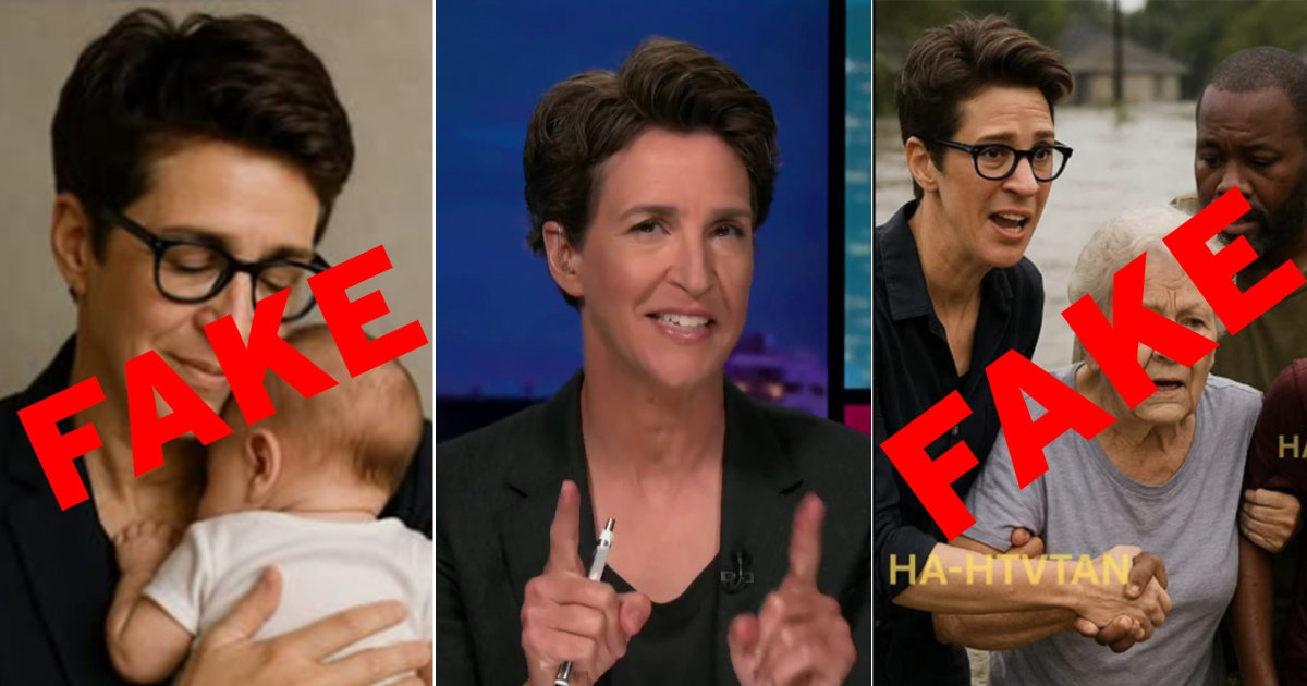 Maddow debunks weird spate of fake news, A.I. slop stories about her and MSNBC