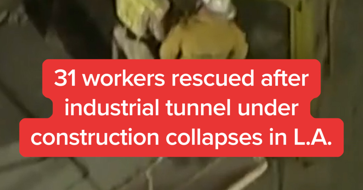 31 workers rescued after industrial tunnel under construction collapses in L.A.