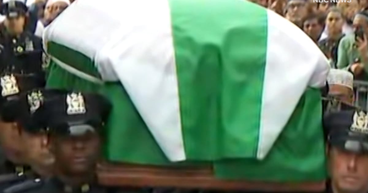 Funeral held for NYPD officer killed in shooting
